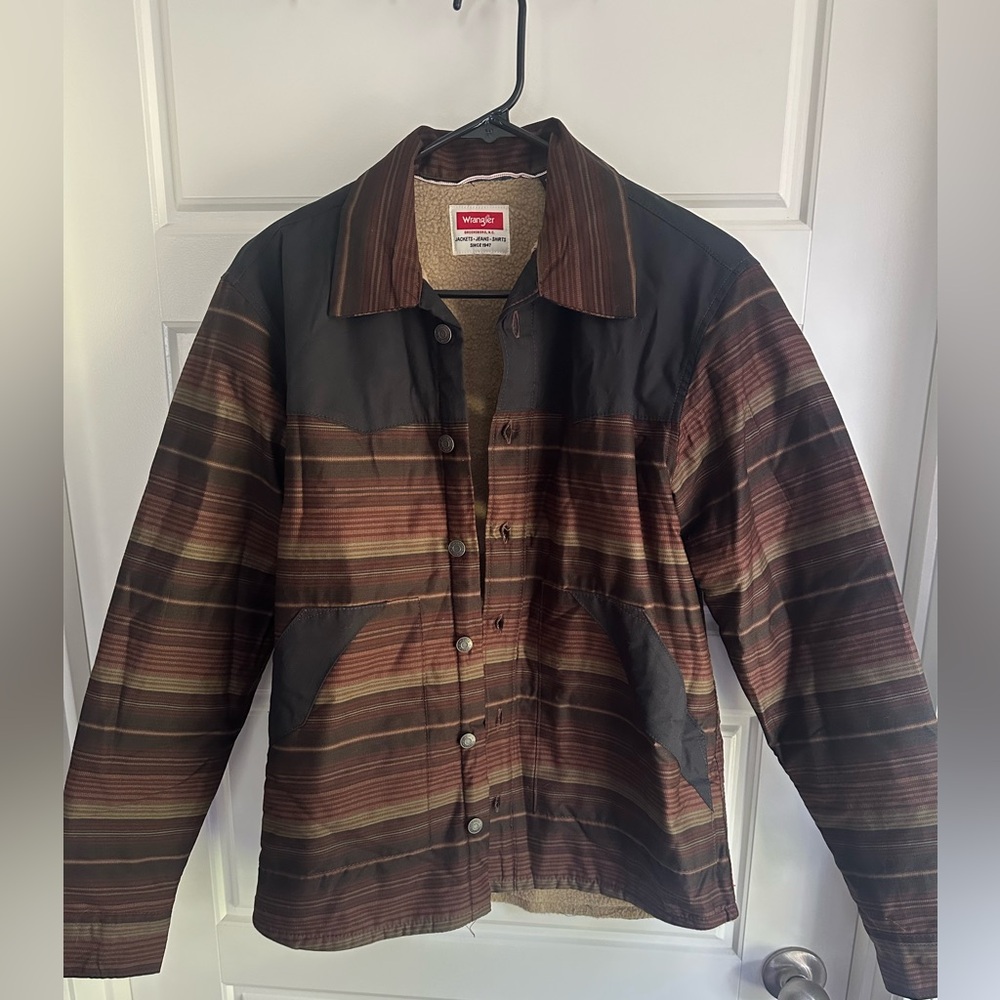 NWoT Men’s Wrangler Sherpa Lined Shirt Jacket